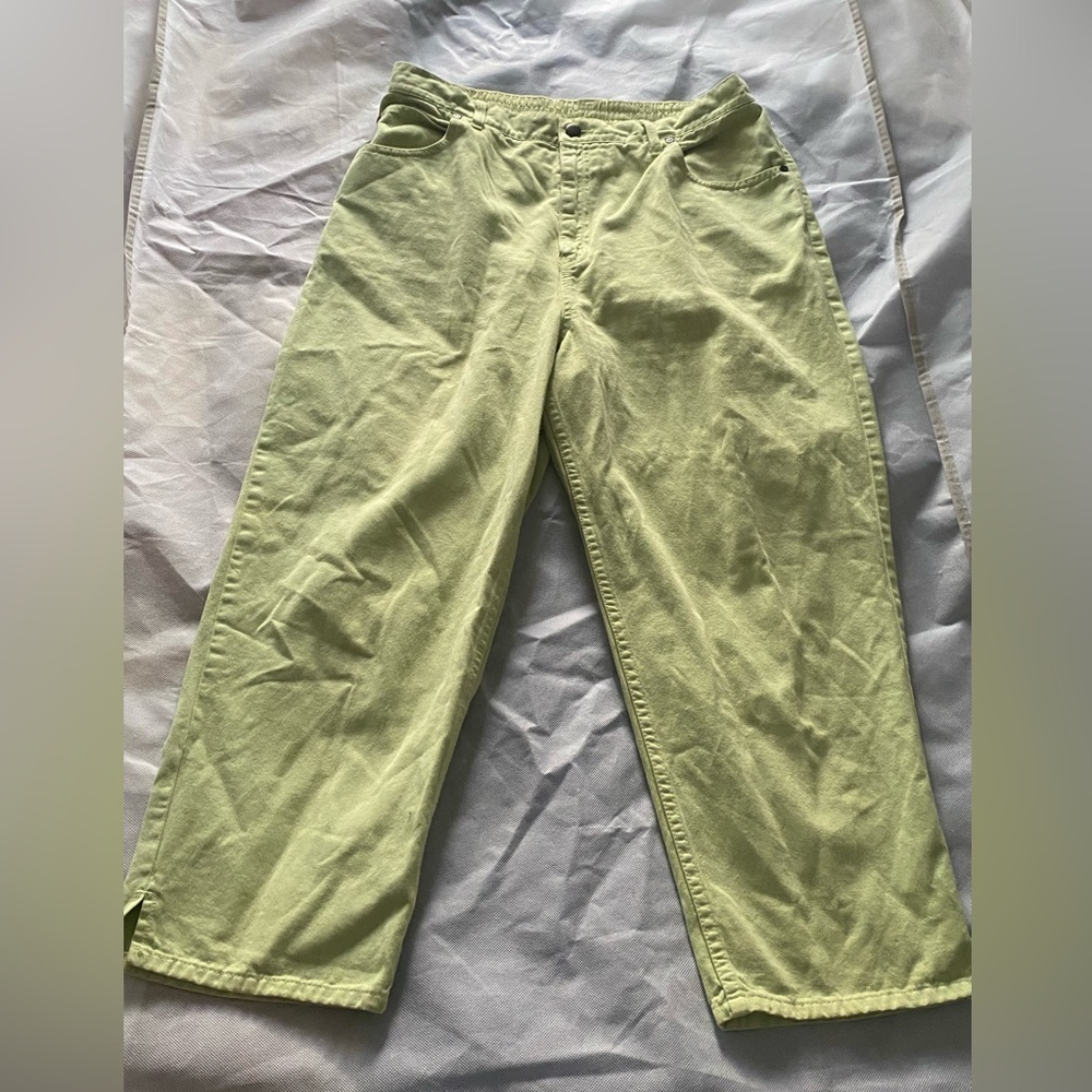 Women’s size 14 Lime green 100% cotton  Nordstrom pants.